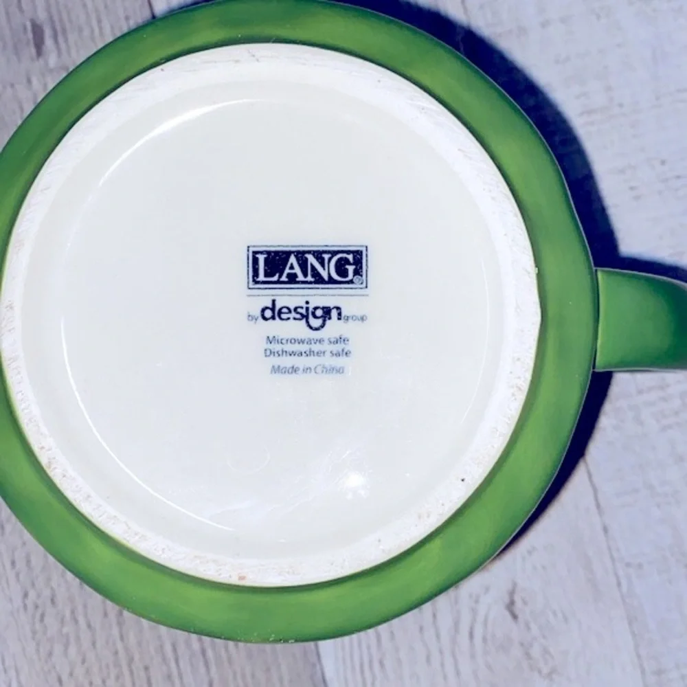 Large ceramic sunflower coffee mug
